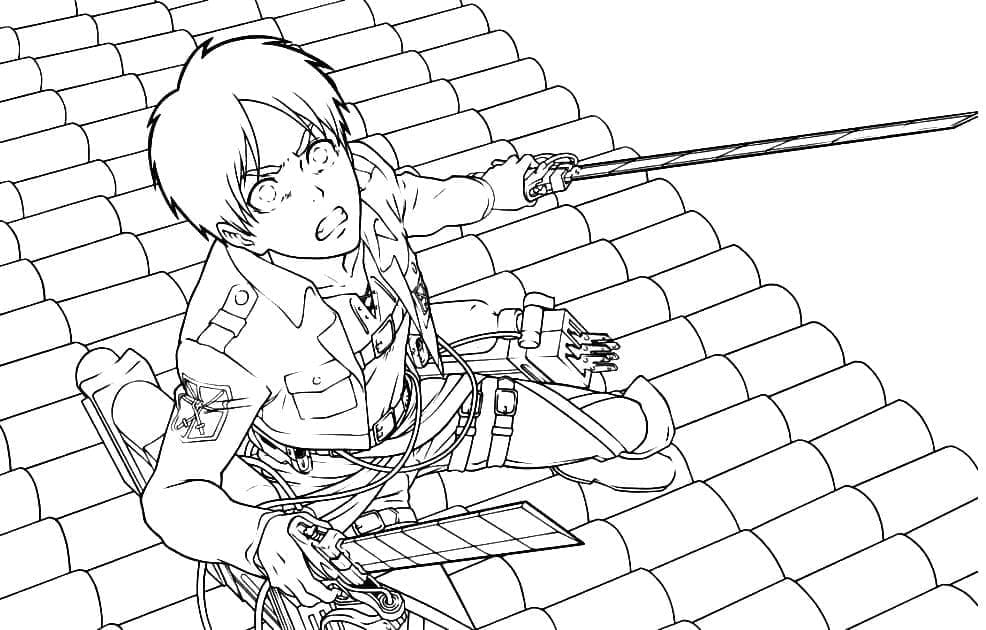 Dibujo gratuito Eren Yeager #191767 de la coleccion Anime y Manga para imprimir