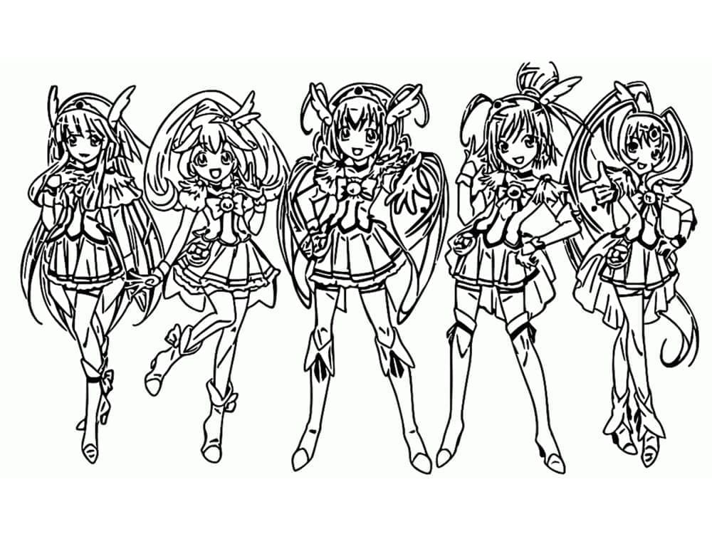 Dibujo gratuito Glitter Force #211730 de la coleccion Anime y Manga para imprimir