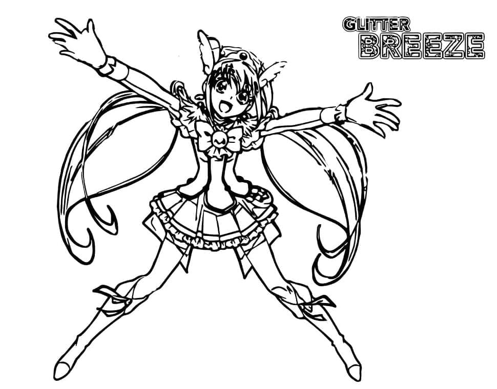 Dibujo gratuito Glitter Force #211756 de la coleccion Anime y Manga para imprimir