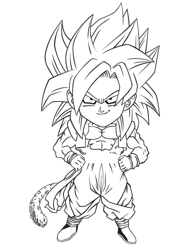 Dibujo para colorear: Gogeta de Dragon Ball Z (Anime y Manga) #191508 - Dibujos para Colorear e Imprimir Gratis