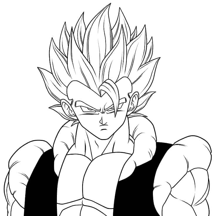 Dibujo para colorear: Gogeta de Dragon Ball Z (Anime y Manga) #191517 - Dibujos para Colorear e Imprimir Gratis