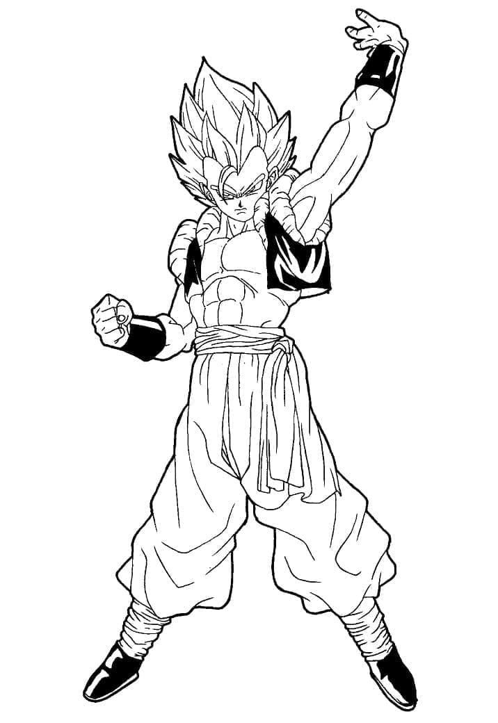 Dibujo gratuito Gogeta de Dragon Ball Z #191521 de la coleccion Anime y Manga para imprimir