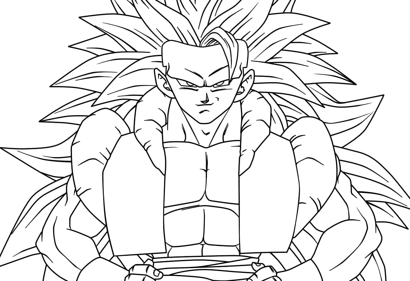 Dibujo gratuito Gogeta de Dragon Ball Z #191522 de la coleccion Anime y Manga para imprimir