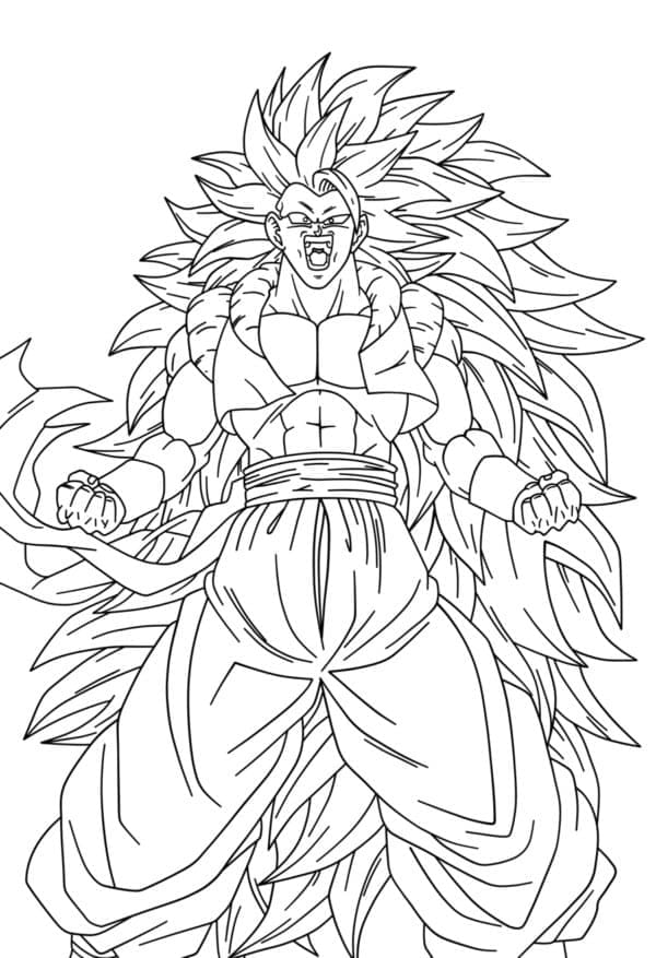 Dibujo gratuito Gogeta de Dragon Ball Z #191529 de la coleccion Anime y Manga para imprimir