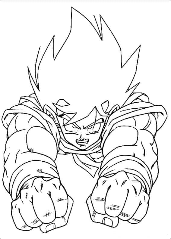 Dibujo gratuito Goku #201370 de la coleccion Anime y Manga para imprimir
