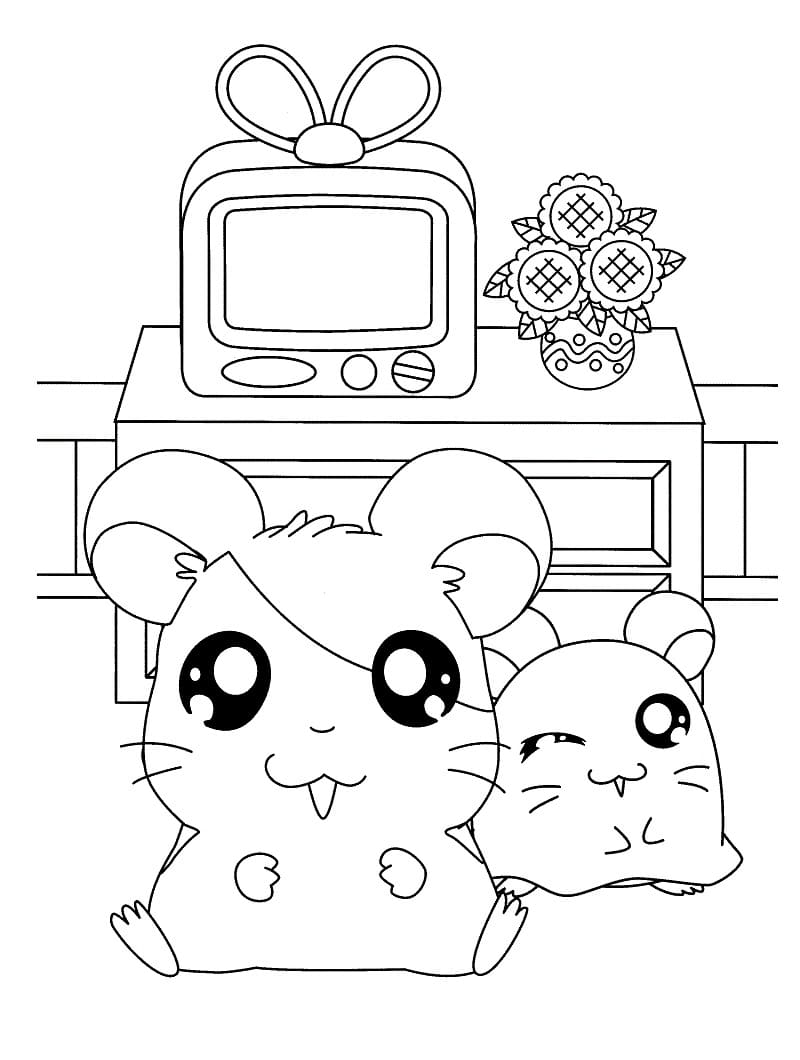 Dibujo gratuito Hamtaro #203203 de la coleccion Anime y Manga para imprimir