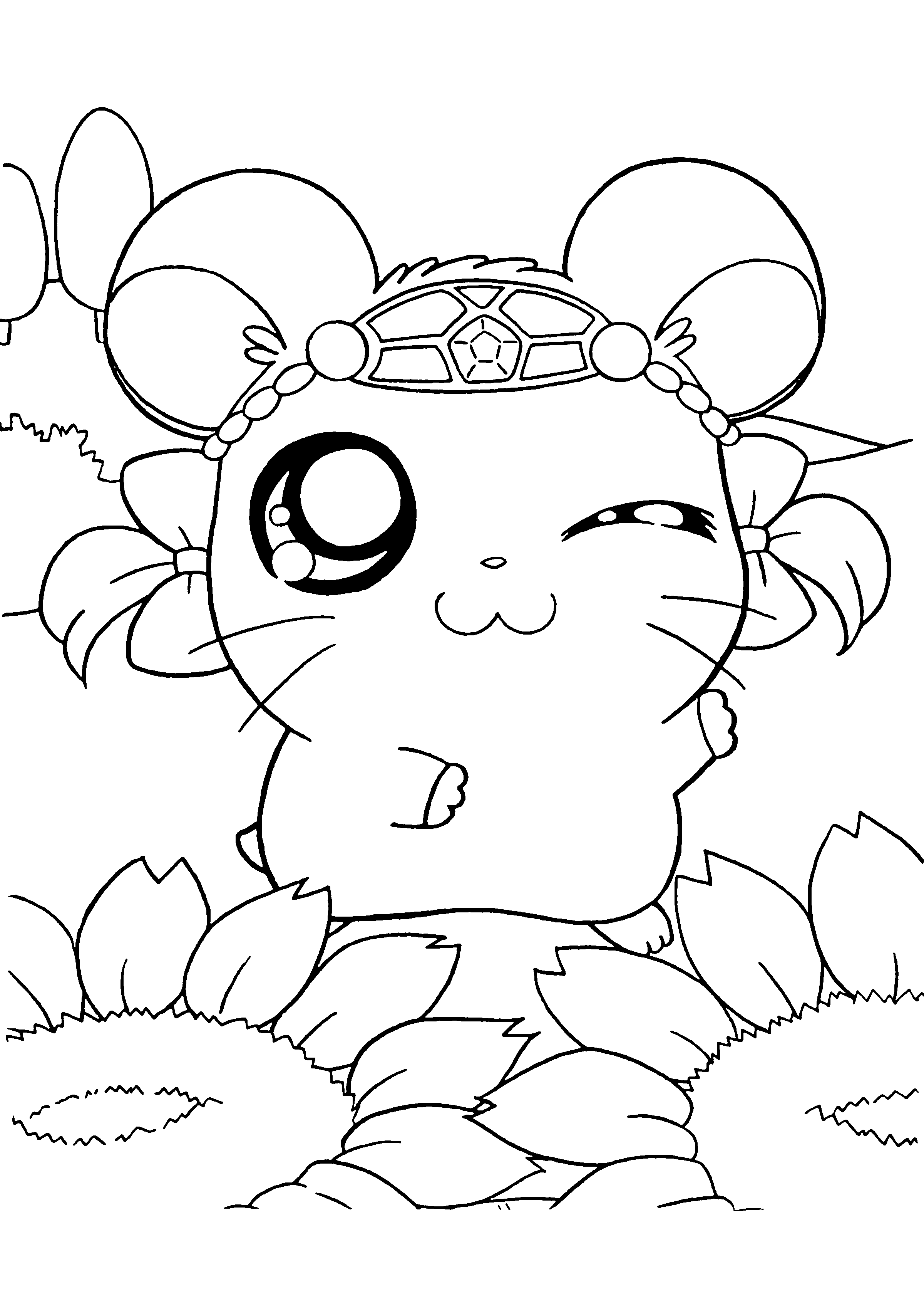 Dibujo gratuito Hamtaro #39942 de la coleccion Anime y Manga para imprimir