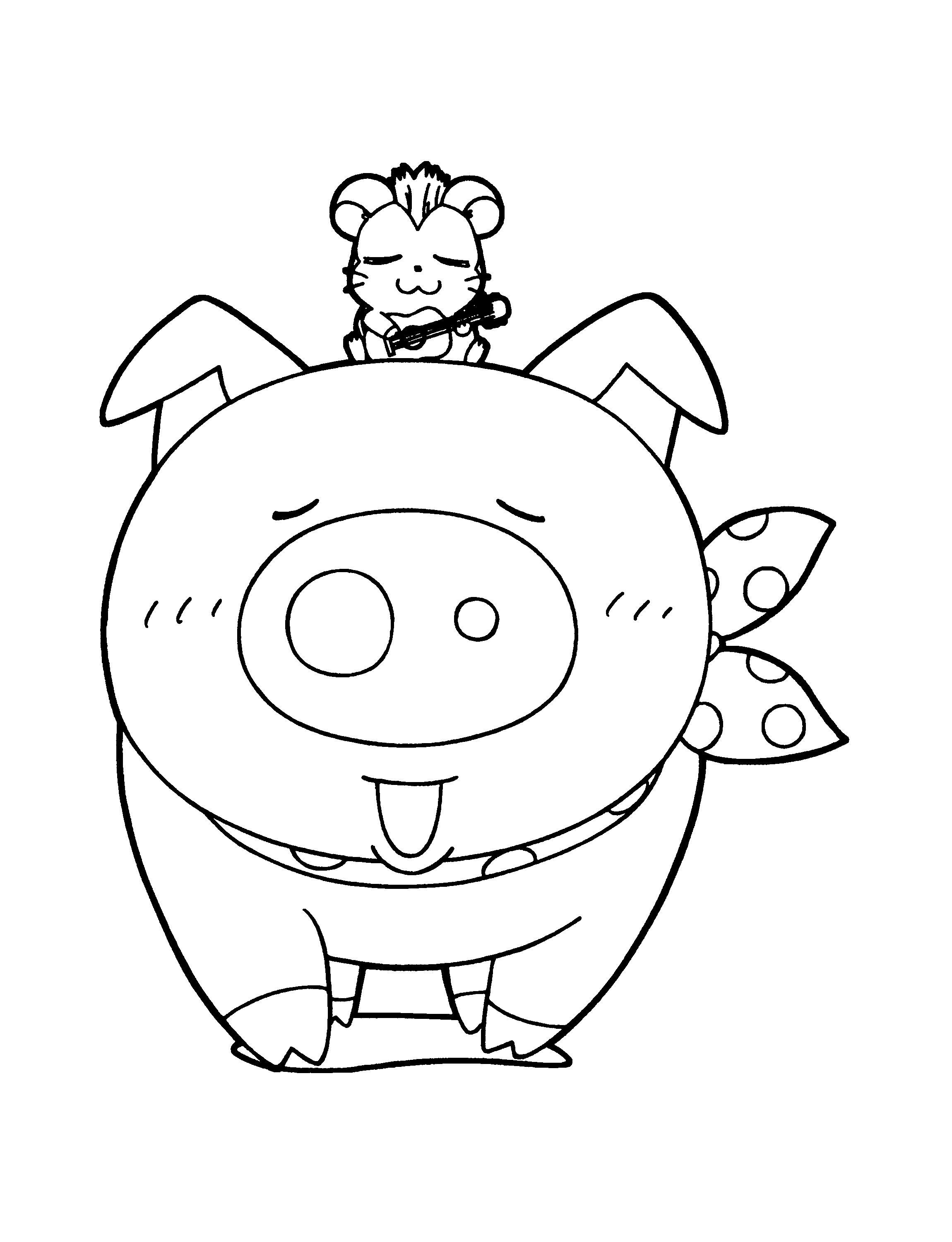 Dibujo gratuito Hamtaro #39960 de la coleccion Anime y Manga para imprimir