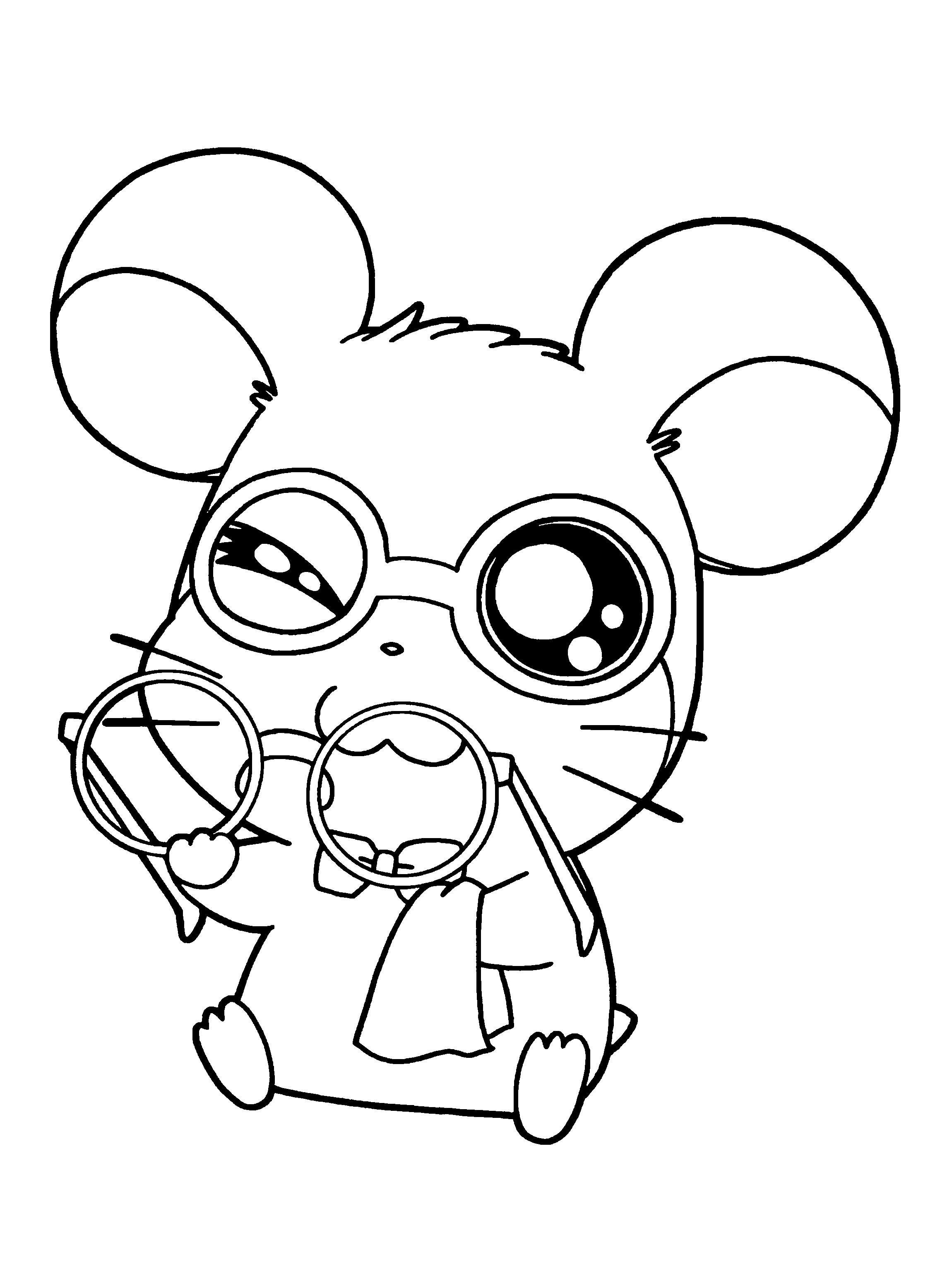Dibujo gratuito Hamtaro #40007 de la coleccion Anime y Manga para imprimir