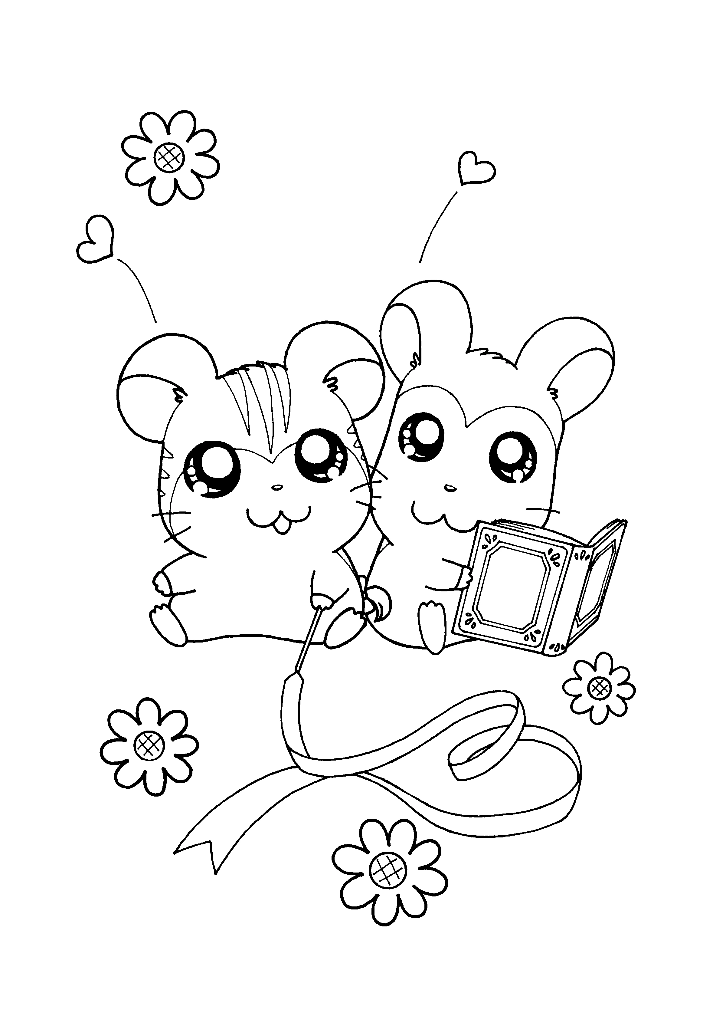 Dibujo gratuito Hamtaro #40018 de la coleccion Anime y Manga para imprimir