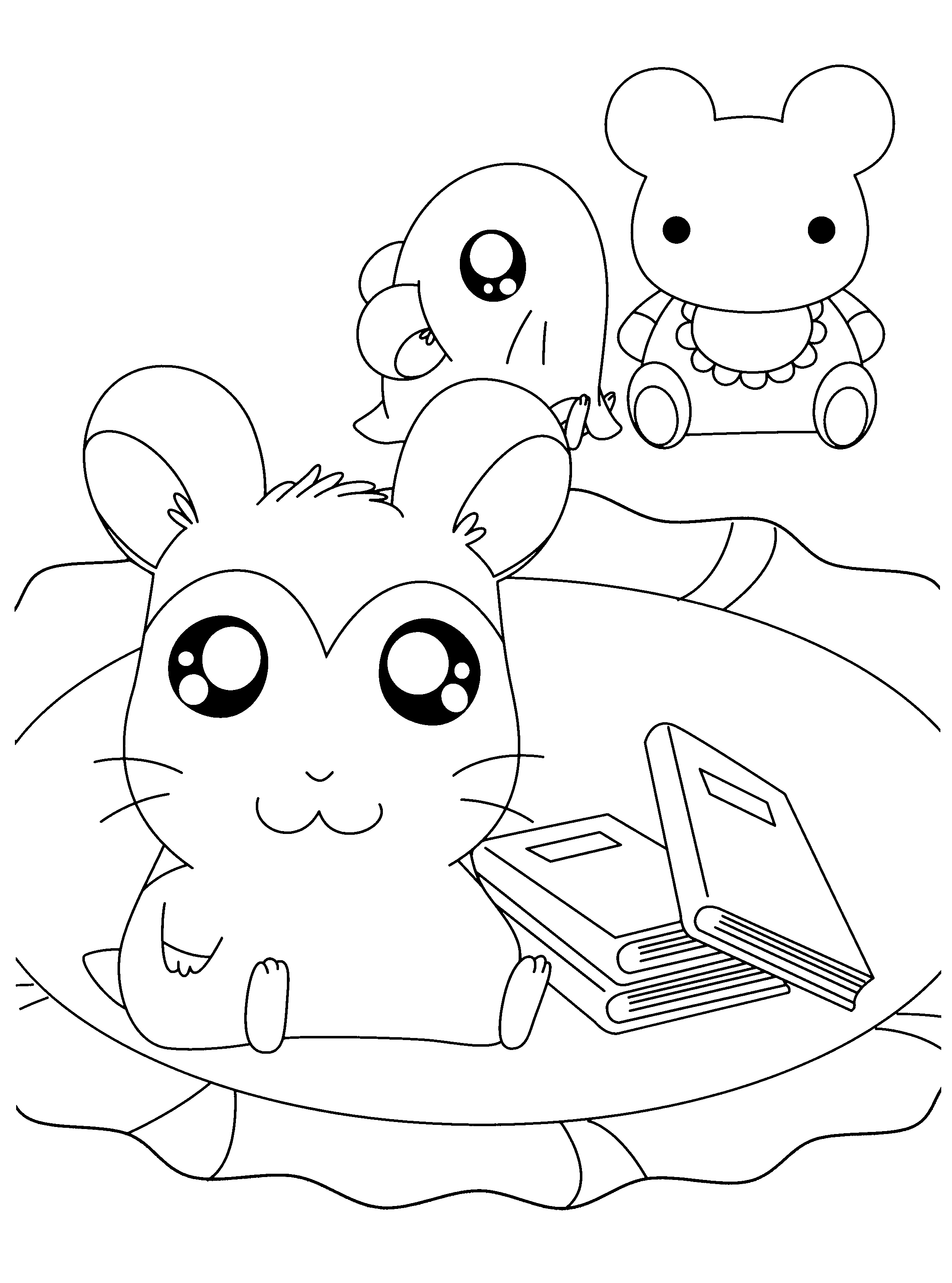 Dibujo gratuito Hamtaro #40034 de la coleccion Anime y Manga para imprimir