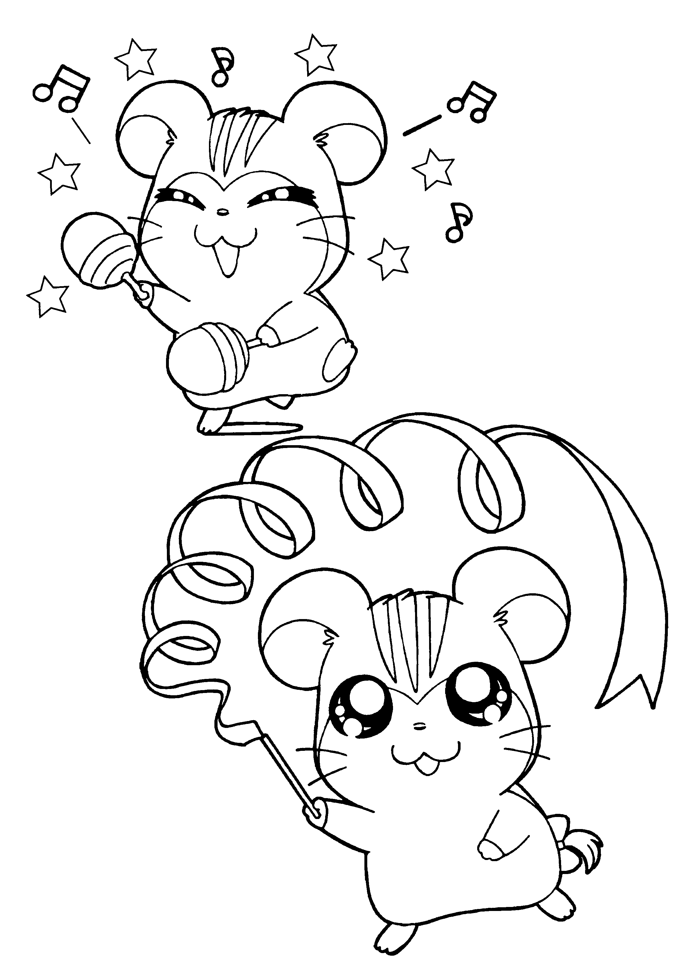 Dibujo gratuito Hamtaro #40095 de la coleccion Anime y Manga para imprimir