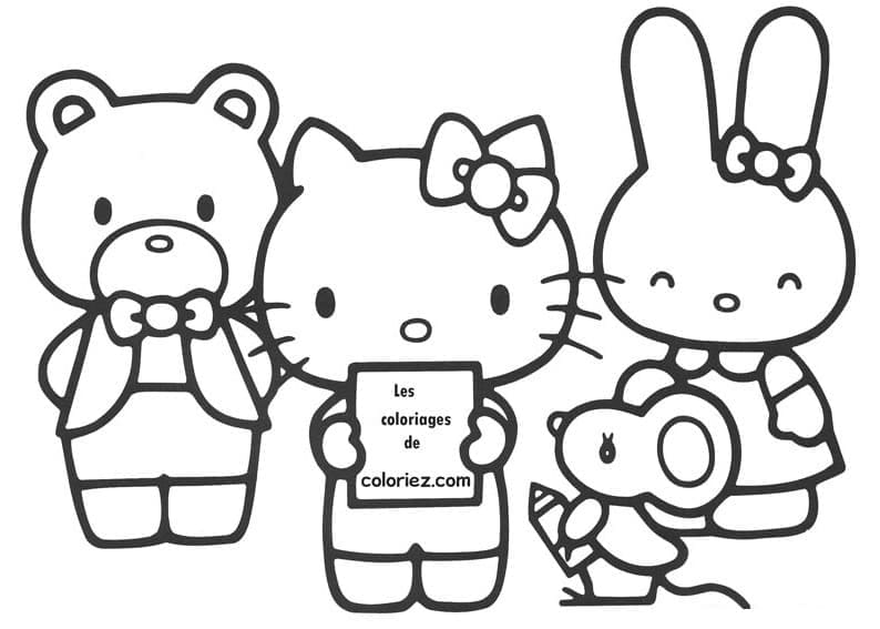 Dibujo gratuito Hello Kitty #175655 de la coleccion Anime y Manga para imprimir