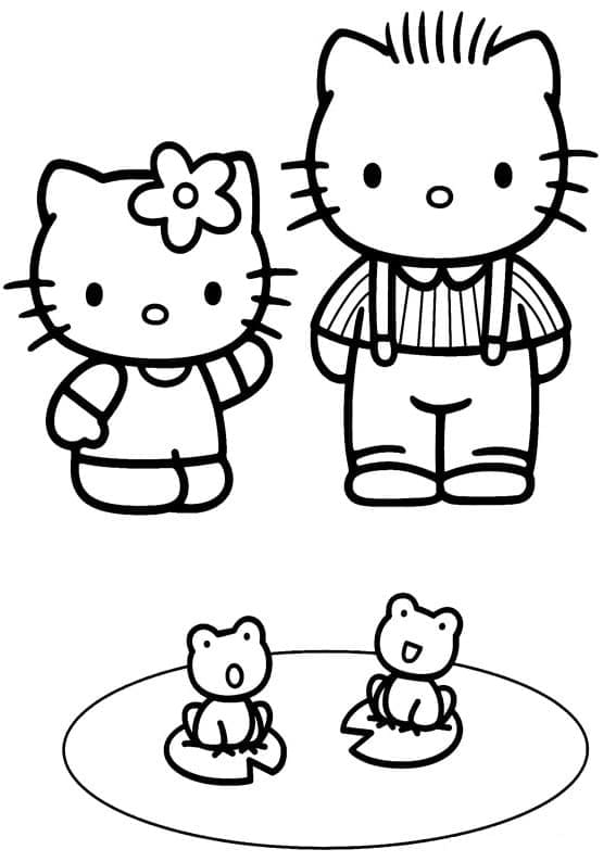 Dibujo gratuito Hello Kitty #175670 de la coleccion Anime y Manga para imprimir