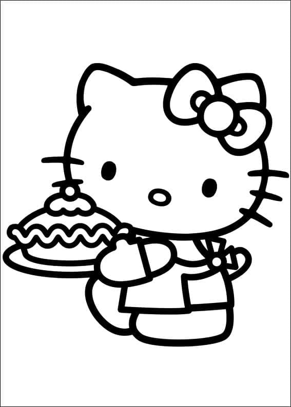 Dibujo gratuito Hello Kitty #175689 de la coleccion Anime y Manga para imprimir