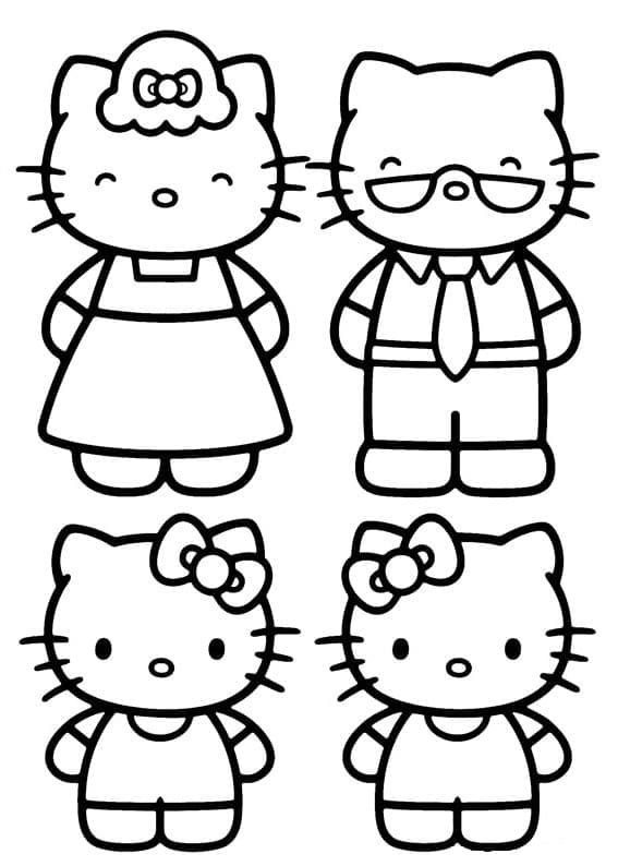 Dibujo gratuito Hello Kitty #175697 de la coleccion Anime y Manga para imprimir