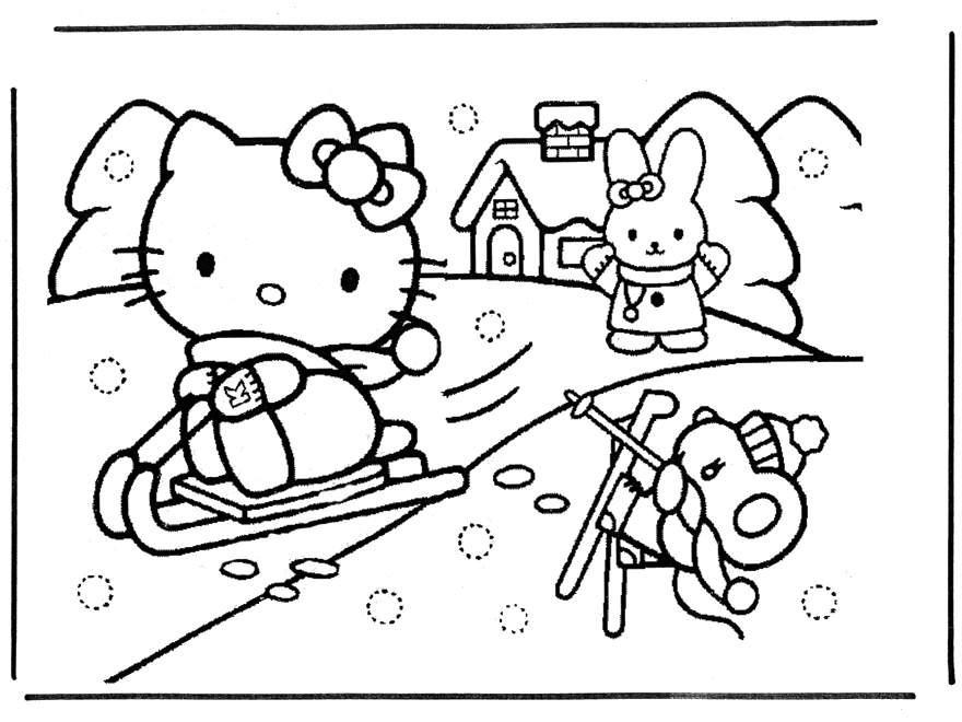 Dibujo gratuito Hello Kitty #36959 de la coleccion Anime y Manga para imprimir