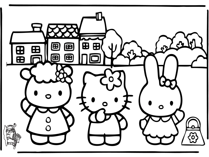 Dibujo gratuito Hello Kitty #37067 de la coleccion Anime y Manga para imprimir