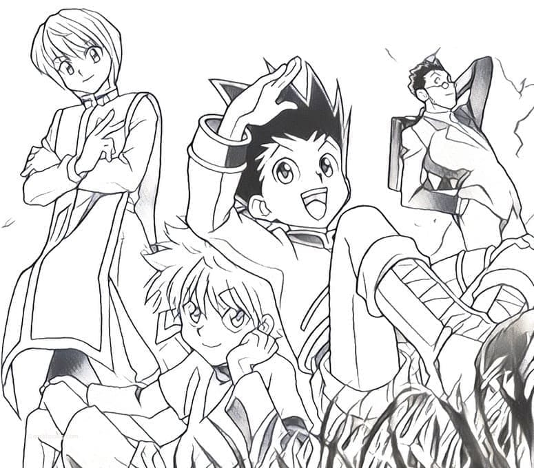 Dibujo gratuito Hunter x Hunter #201129 de la coleccion Anime y Manga para imprimir