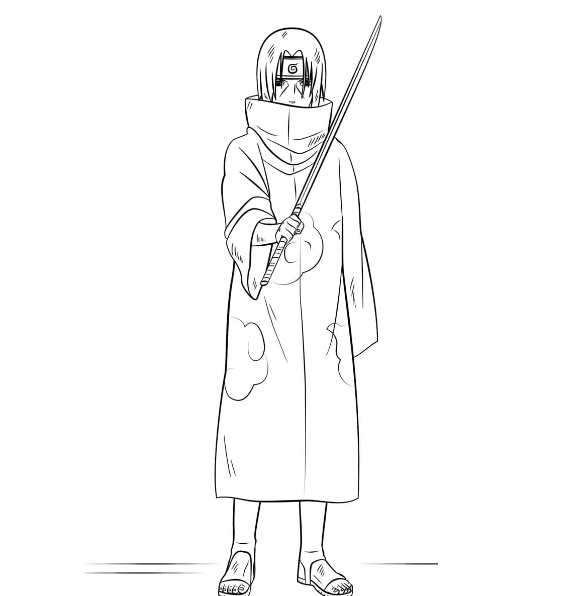 Dibujo gratuito Itachi #172608 de la coleccion Anime y Manga para imprimir