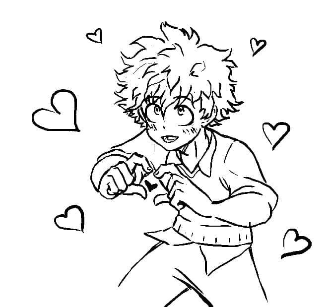 Dibujo gratuito Izuku Midoriya #219716 de la coleccion Anime y Manga para imprimir
