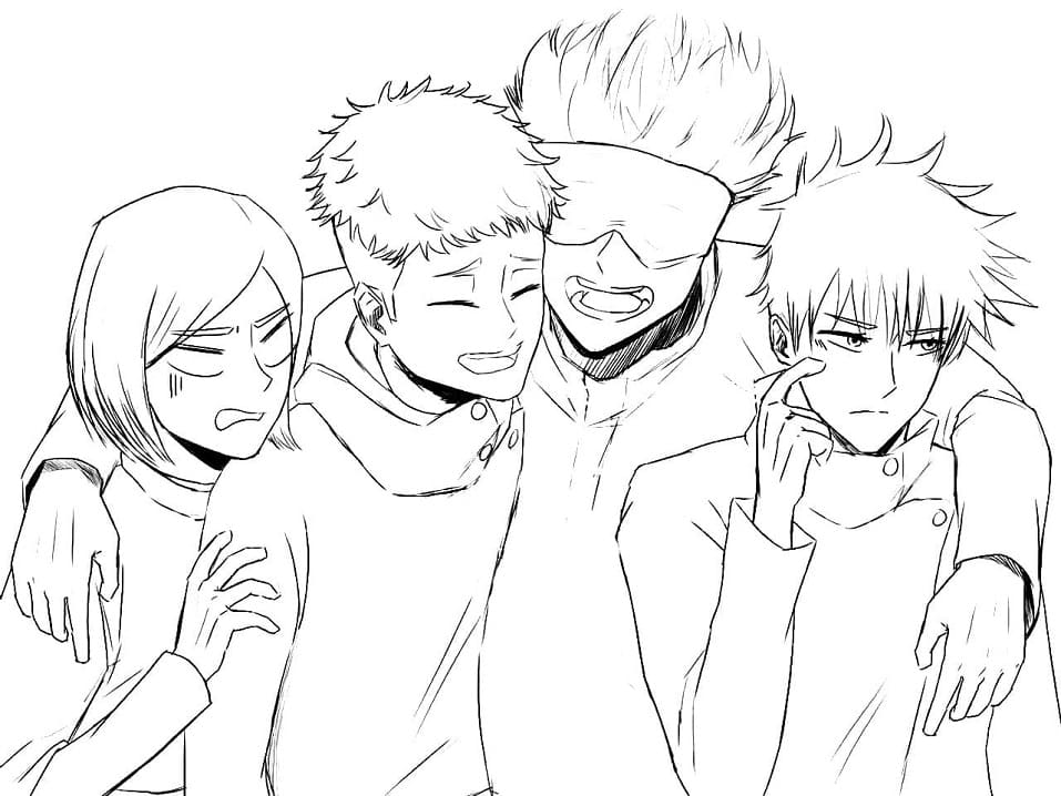 Dibujo para colorear: Jujutsu Kaisen (Anime y Manga) #183216 - Dibujos para Colorear e Imprimir Gratis