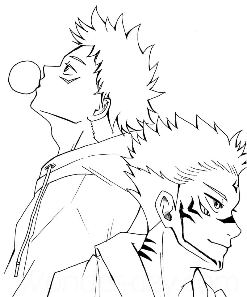 Dibujo gratuito Jujutsu Kaisen #183246 de la coleccion Anime y Manga para imprimir