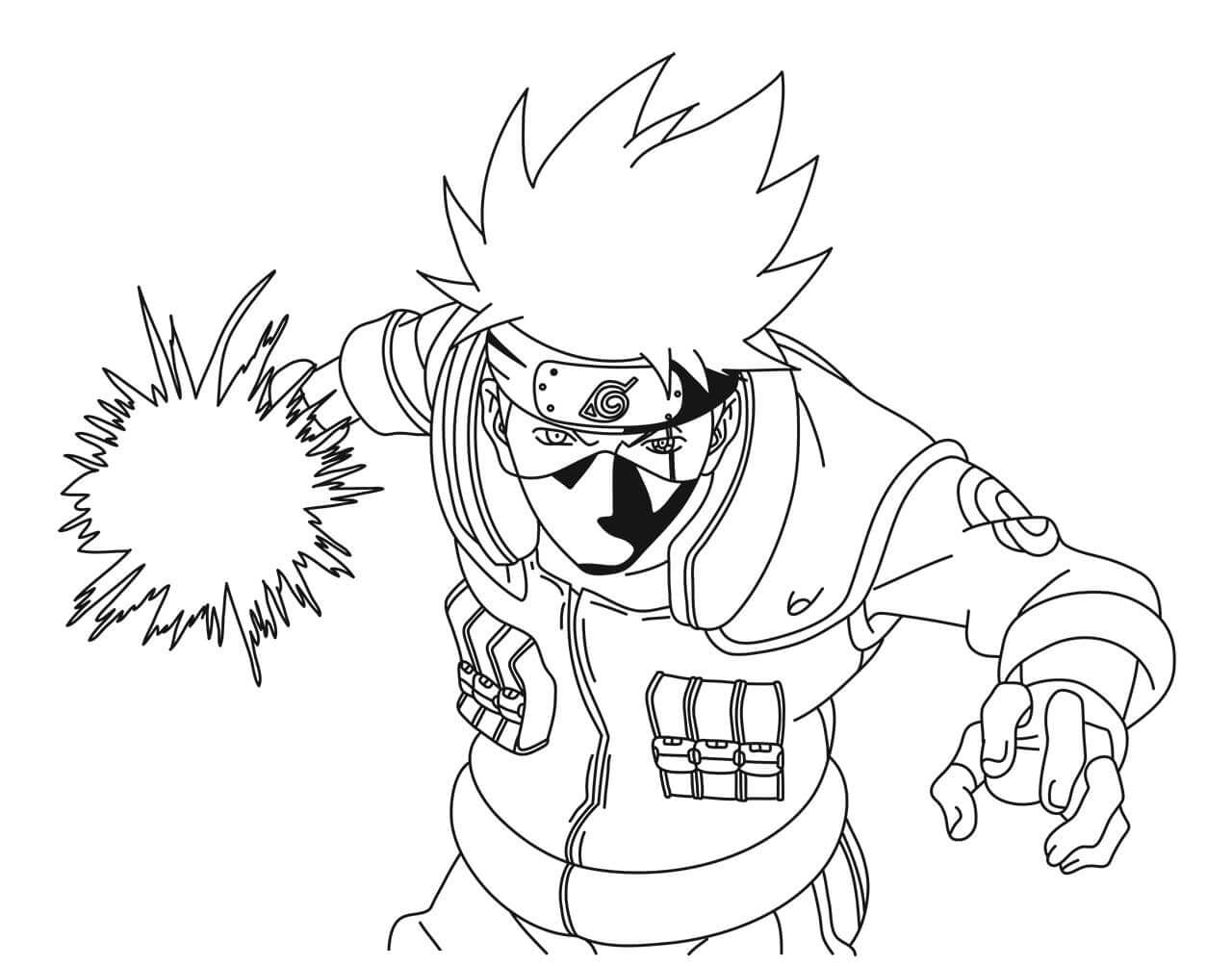 Dibujo gratuito Kakashi #172228 de la coleccion Anime y Manga para imprimir