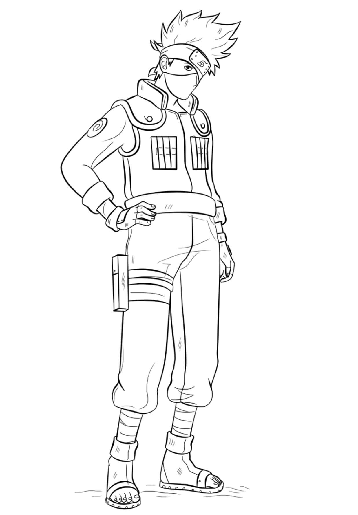Dibujo gratuito Kakashi #172250 de la coleccion Anime y Manga para imprimir