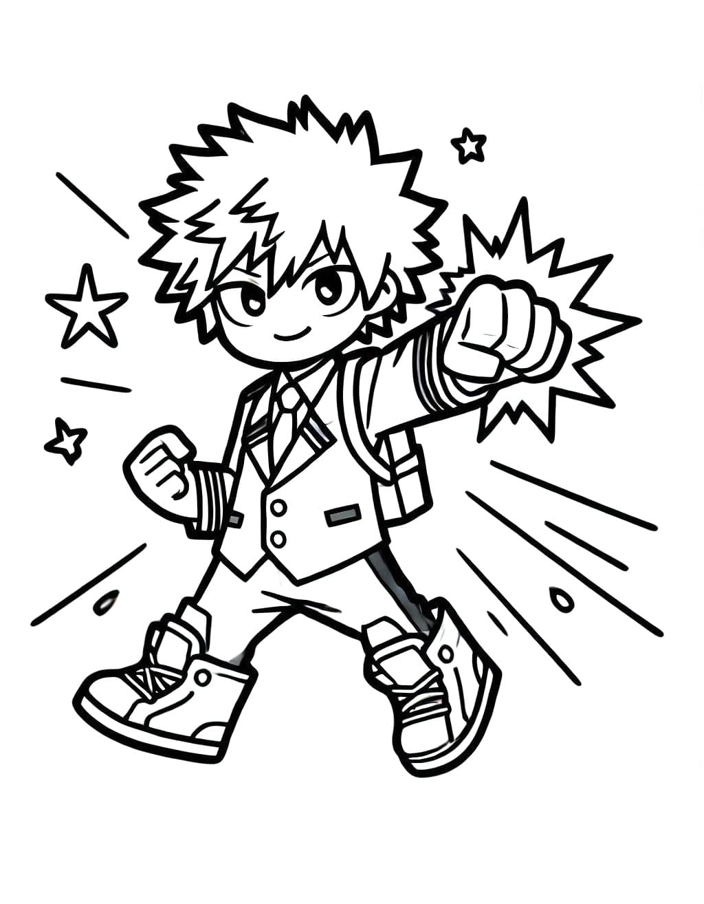 Dibujo gratuito Katsuki Bakugo #217084 de la coleccion Anime y Manga para imprimir