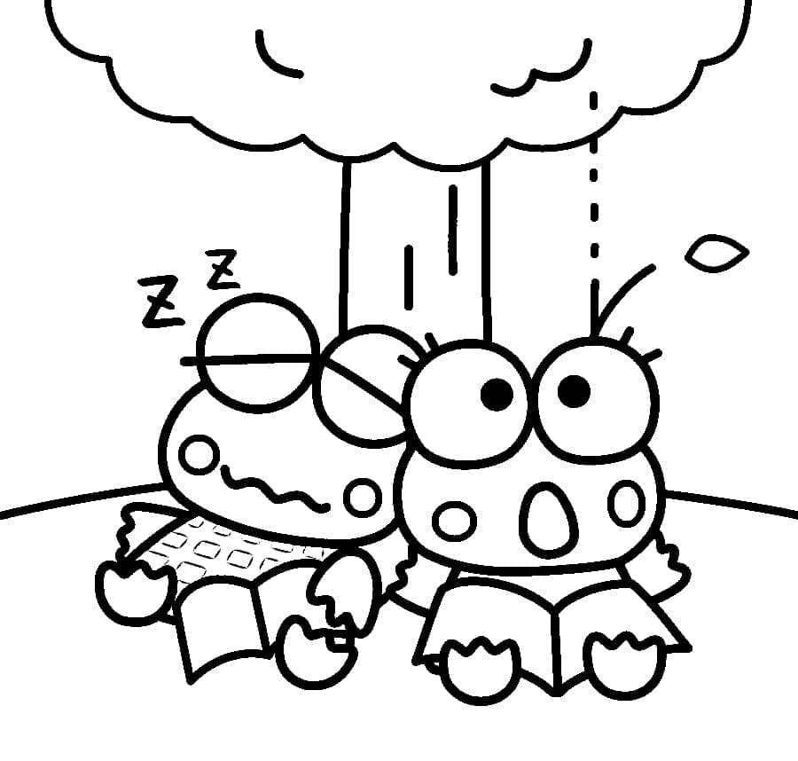 Dibujo gratuito Keroppi #213355 de la coleccion Anime y Manga para imprimir