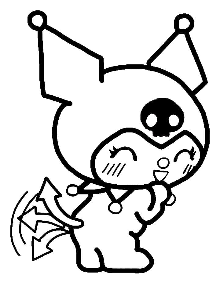 Dibujo gratuito Kuromi #219586 de la coleccion Anime y Manga para imprimir