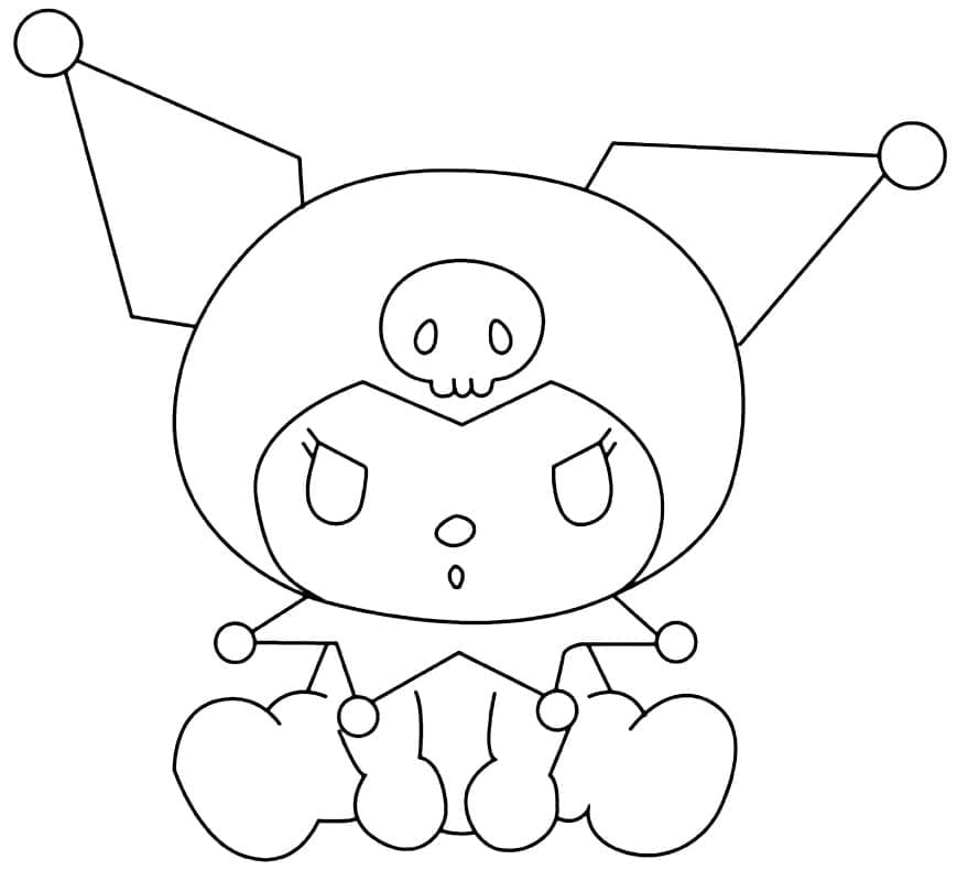 Dibujo gratuito Kuromi #219591 de la coleccion Anime y Manga para imprimir