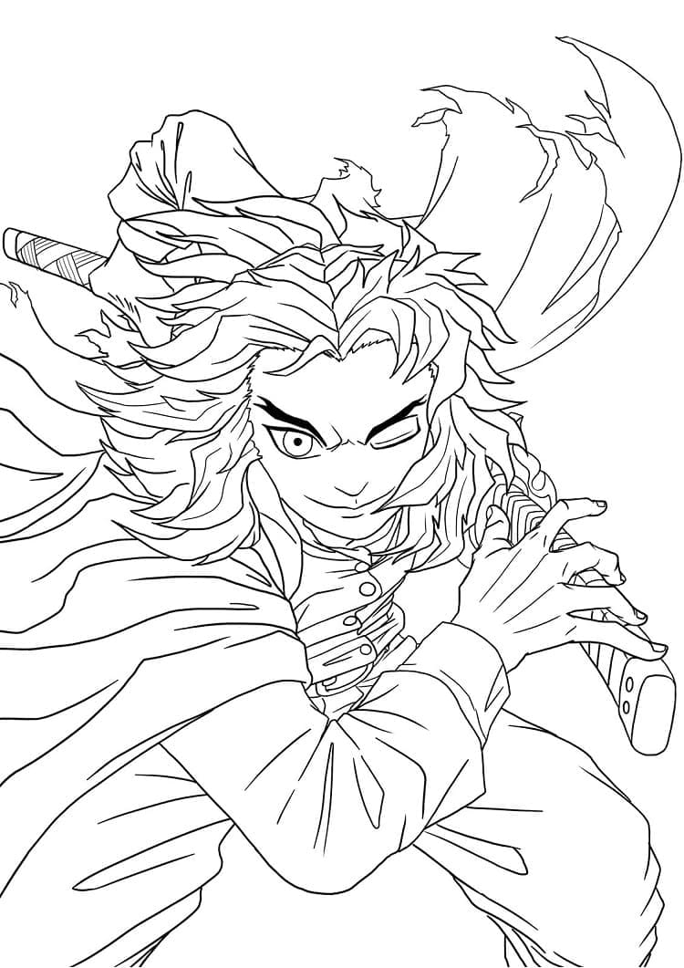 Dibujo gratuito Kyojuro Rengoku #220432 de la coleccion Anime y Manga para imprimir