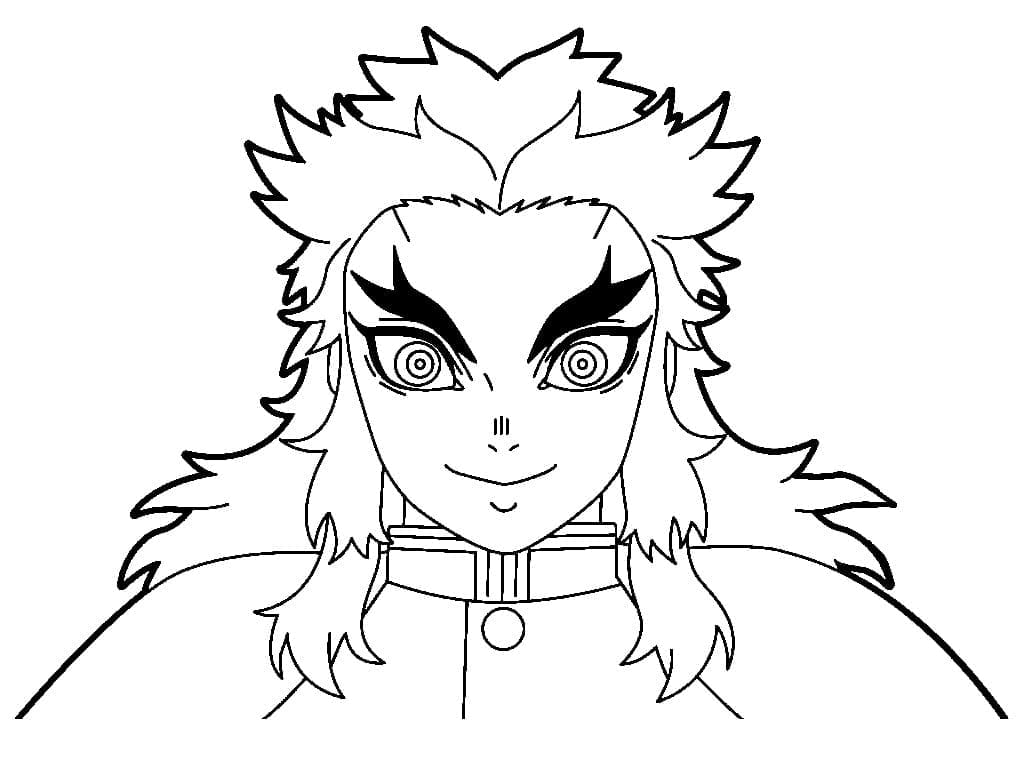 Dibujo para colorear: Kyojuro Rengoku (Anime y Manga) #220452 - Dibujos para Colorear e Imprimir Gratis