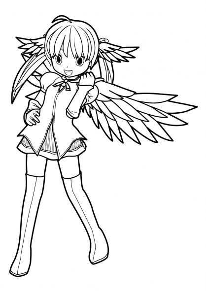 Dibujo para colorear: Mangas (Anime y Manga) #42566 - Dibujos para Colorear e Imprimir Gratis