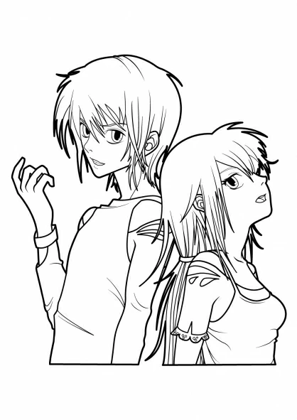 Dibujo gratuito Mangas #42581 de la coleccion Anime y Manga para imprimir