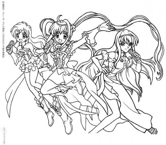 Dibujo para colorear: Mermaid Melody: Pichi Pichi Pitch (Anime y Manga) #53755 - Dibujos para Colorear e Imprimir Gratis