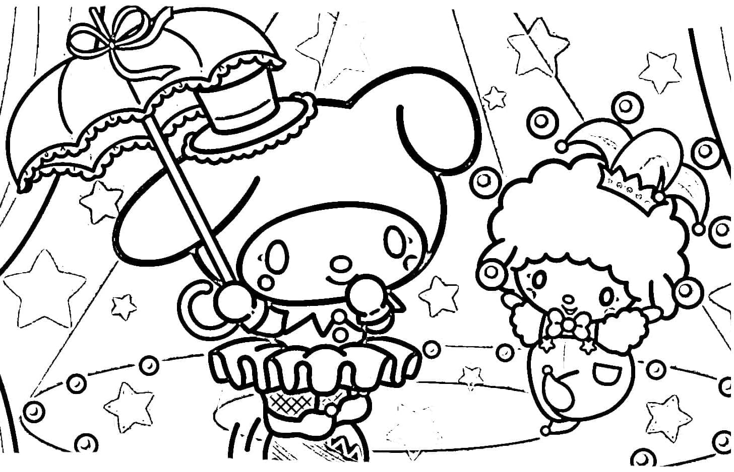 Dibujo para colorear: My Melody (Anime y Manga) #219998 - Dibujos para Colorear e Imprimir Gratis