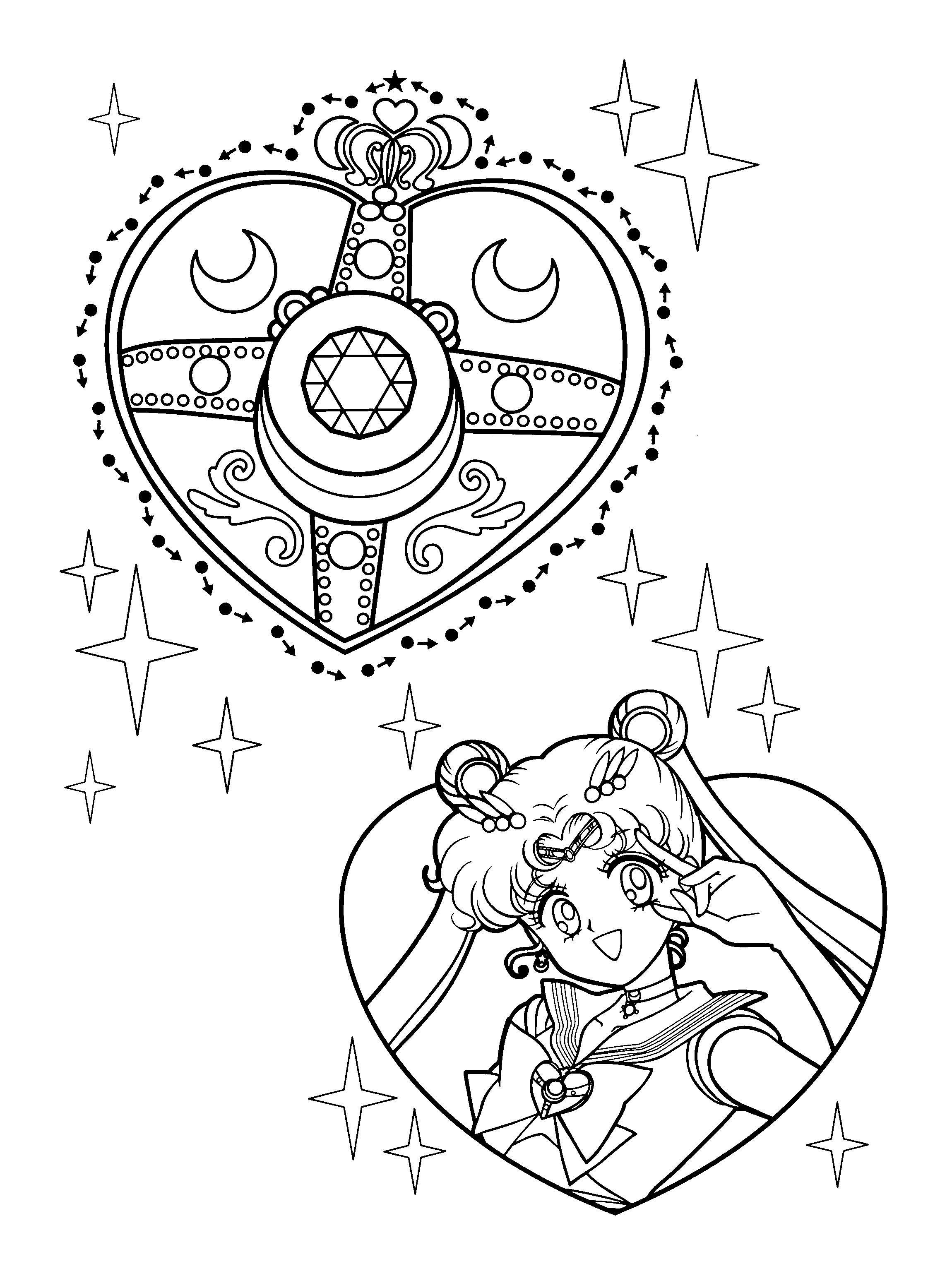 Dibujo gratuito Sailor Moon #50253 de la coleccion Anime y Manga para imprimir