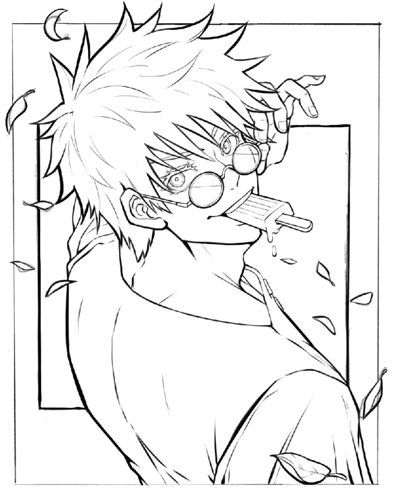 Dibujo gratuito Satoru Gojo #220370 de la coleccion Anime y Manga para imprimir
