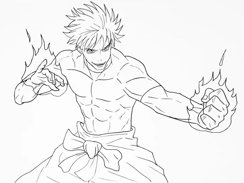 Dibujo gratuito Satoru Gojo #220371 de la coleccion Anime y Manga para imprimir