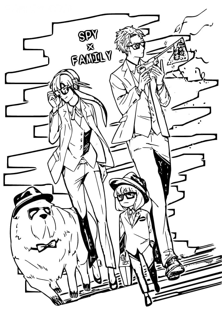 Dibujo gratuito Spy x Family #182895 de la coleccion Anime y Manga para imprimir