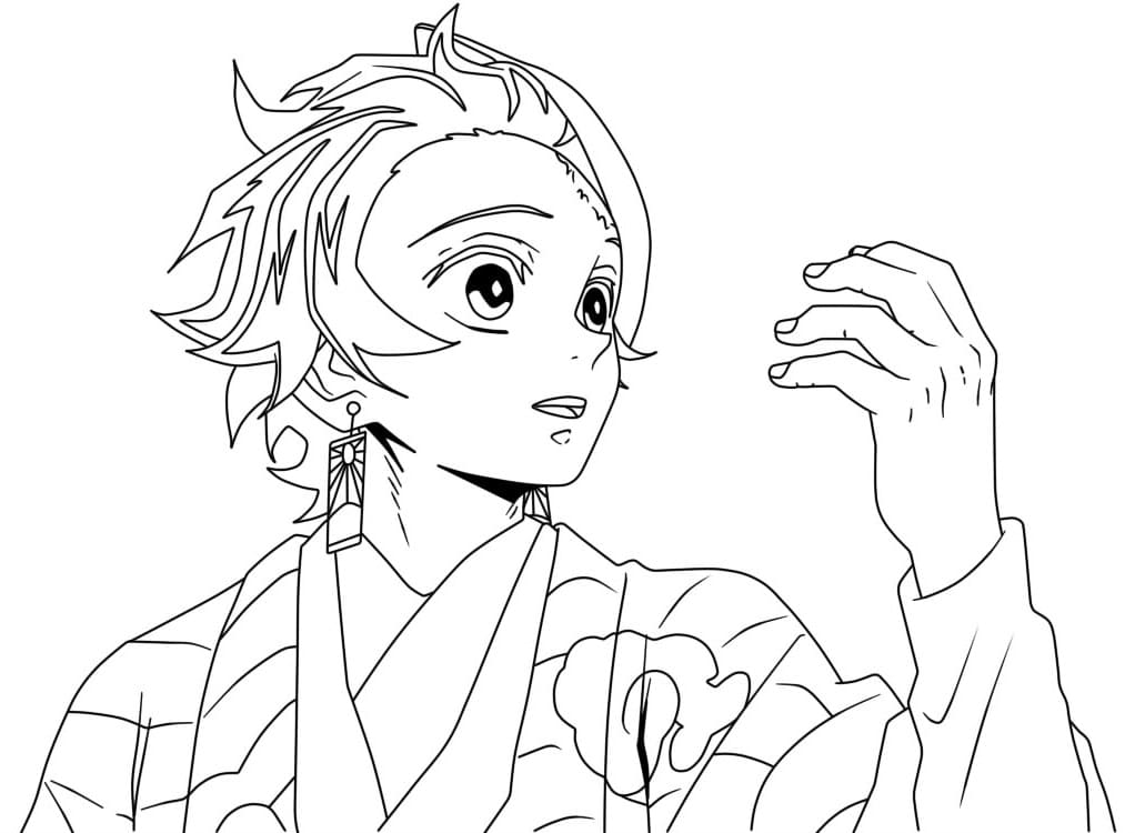 Dibujo gratuito Tanjiro #213490 de la coleccion Anime y Manga para imprimir