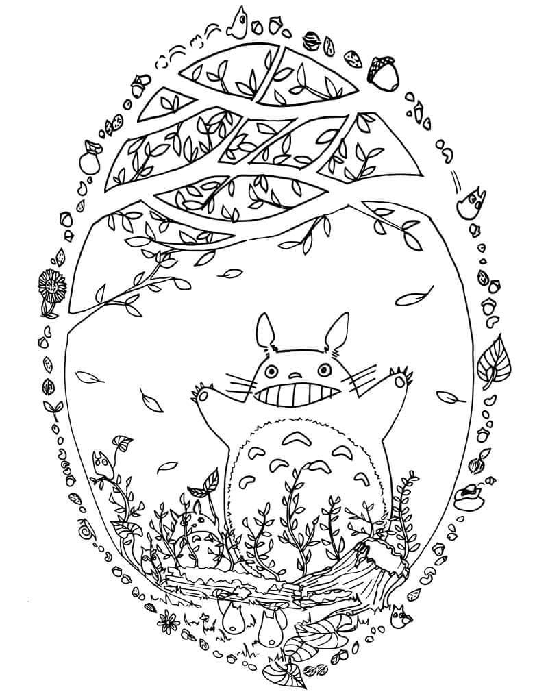 Dibujo gratuito Totoro #180121 de la coleccion Anime y Manga para imprimir
