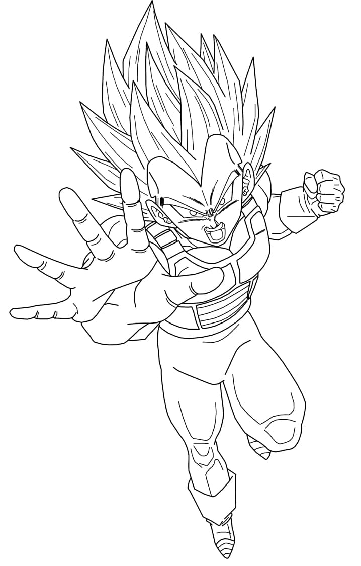 Dibujo gratuito Vegeta #182910 de la coleccion Anime y Manga para imprimir