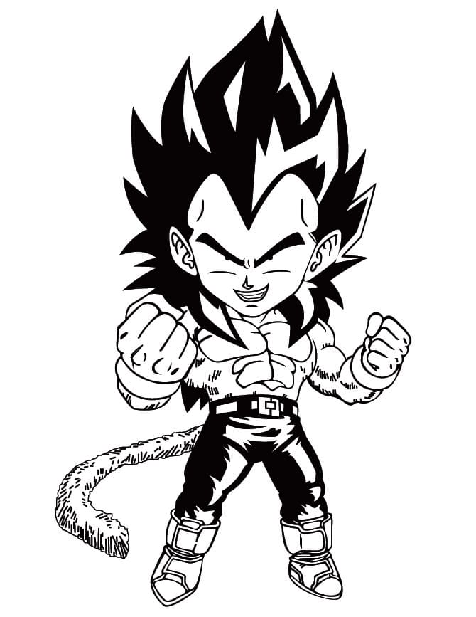 Dibujo gratuito Vegeta #182911 de la coleccion Anime y Manga para imprimir