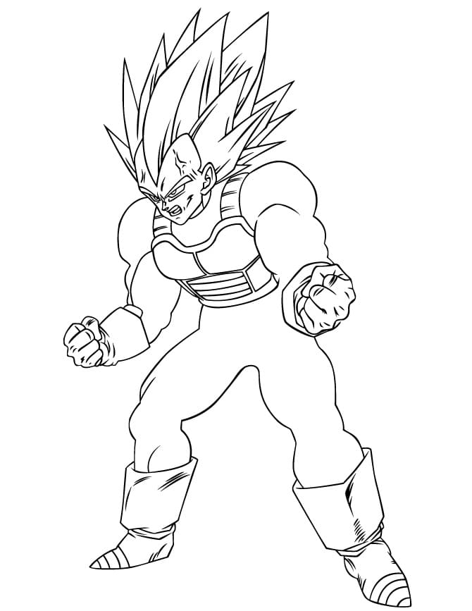 Dibujo gratuito Vegeta #182918 de la coleccion Anime y Manga para imprimir