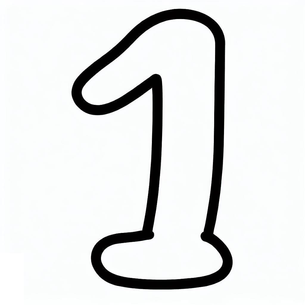 Dibujo gratuito Número 1 #221296 de la coleccion Aprendizaje y Educación para imprimir Dibujo gratuito Número 1 #221296 de la coleccion Aprendizaje y Educación para imprimir