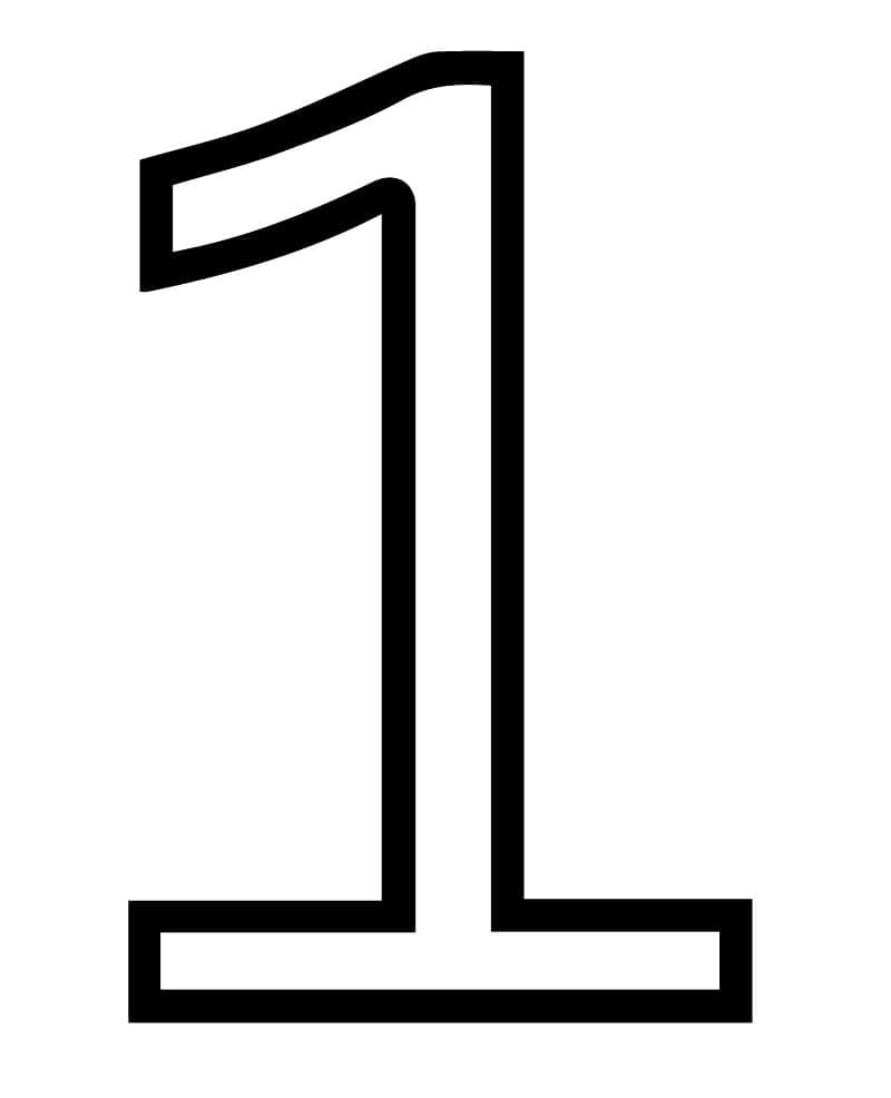 Dibujo gratuito Número 1 #221305 de la coleccion Aprendizaje y Educación para imprimir Dibujo gratuito Número 1 #221305 de la coleccion Aprendizaje y Educación para imprimir